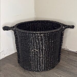 Black Woven Storage Basket
